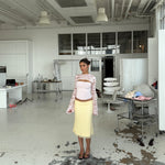 Melia mesh skirt - lys gul (forudbestilling)