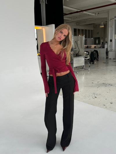 TALL Vera Wide low waist - svart