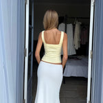 Melia mesh skirt - hvid (forudbestilling)