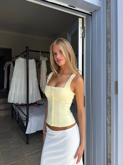 Button top - Lys gul