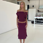 Hera basic top - bordeaux