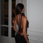 Mila multi top - mørk brun