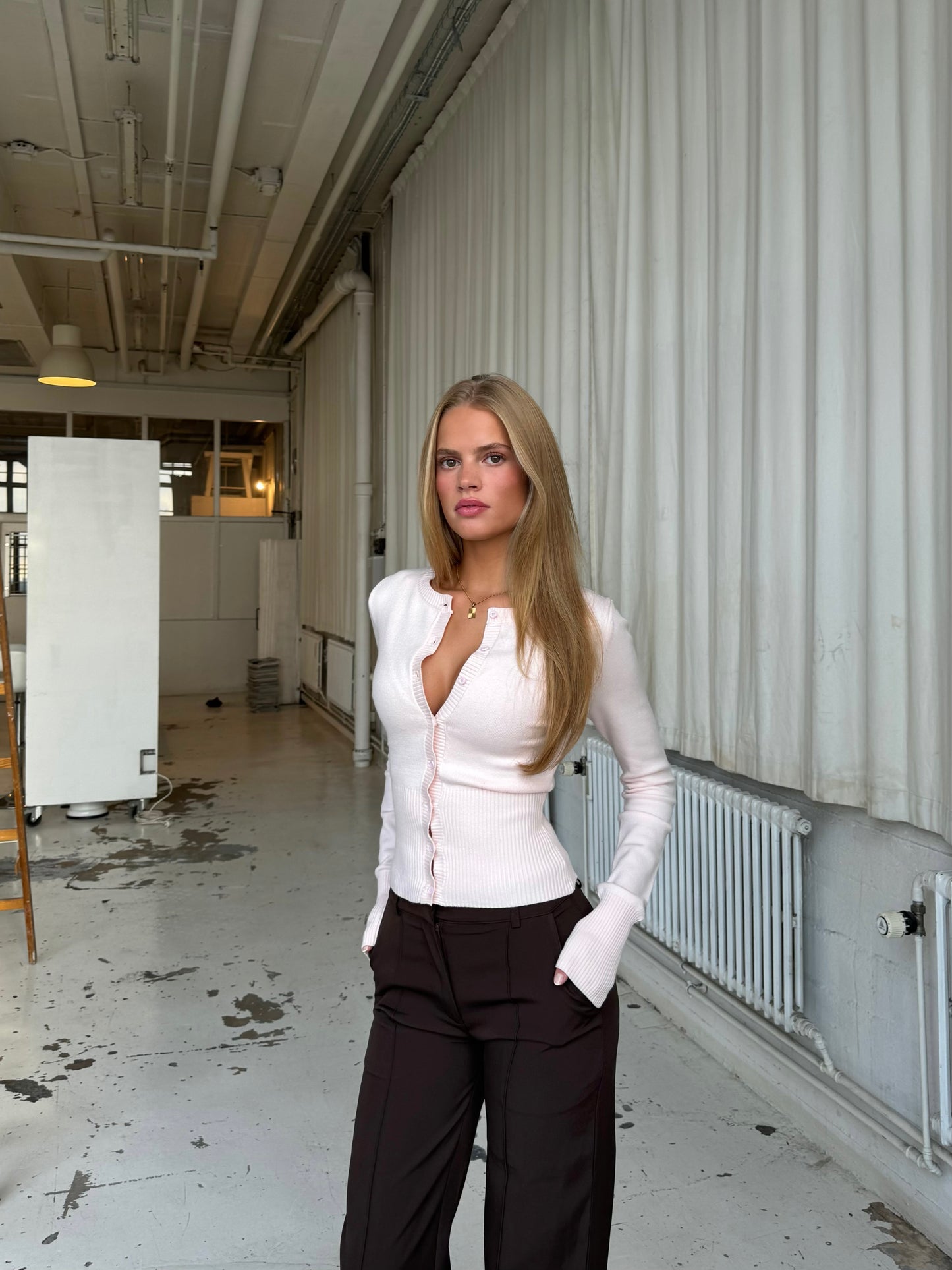 Knit Cardigan - lyserød (forhåndsbestilling) 