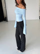 Kaia knit top - lys blå