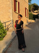 Maxi lace skirt - svart