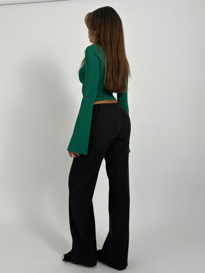 TALL Vera Wide low waist - svart