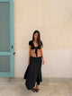 Sira long skirt – Svart