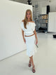 Helia basic skirt - Hvit