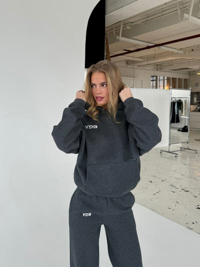 VDB Hoodie - mørkegrå melange
