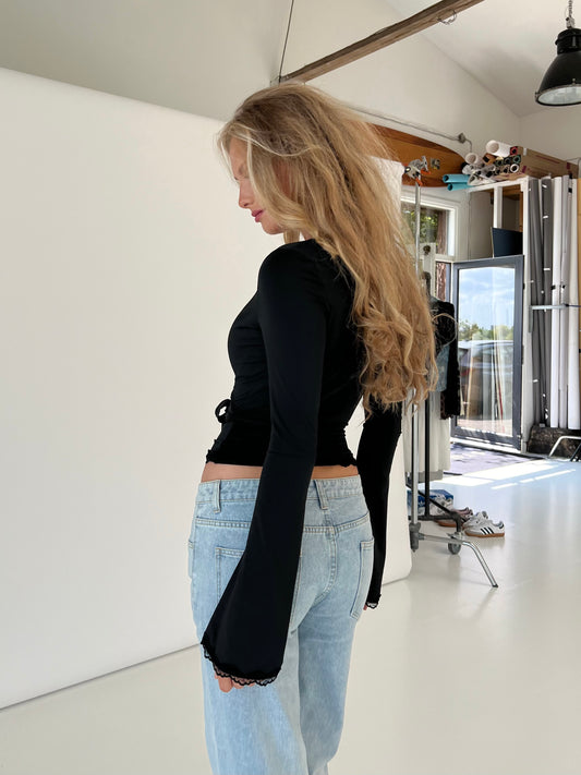 Ballerina basic topp - svart