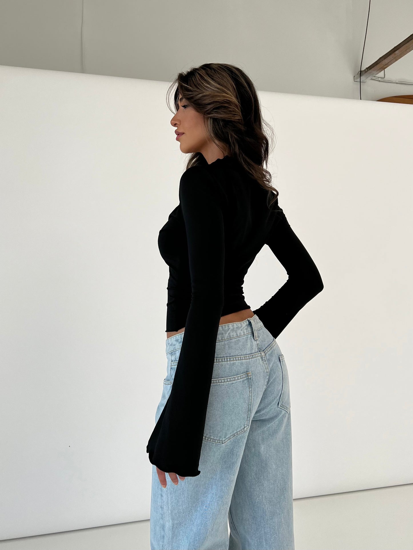 Pretty Luna basic topp - svart
