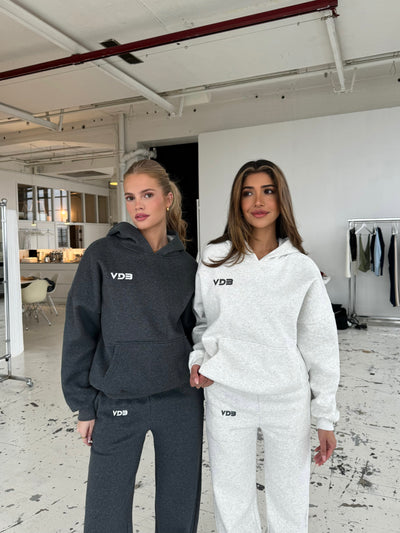 VDB hettegenser - hvit/grå flekkete