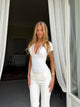 Lucia basic lace tee - Hvit