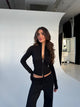 Zipper knit - Svart