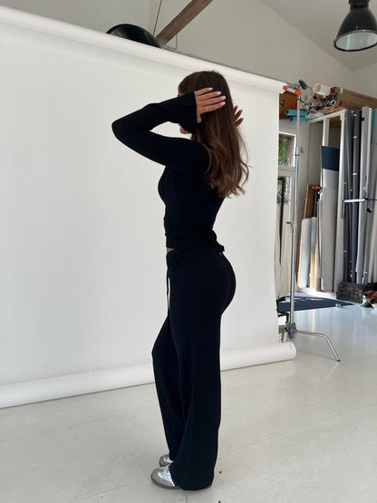 Knit bukser - svart