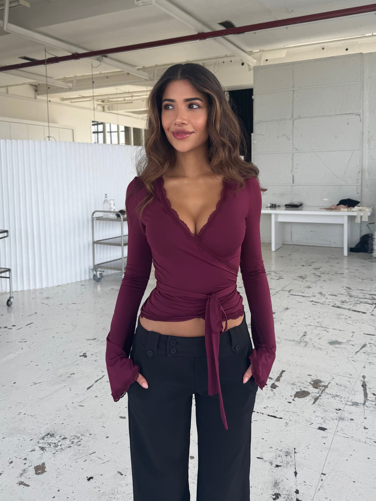 Ballerina basic top - bordeaux