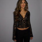 Pretty Luna lace top - sort