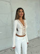 Pretty Luna basic topp - krem