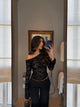 Rina lace topp - svart