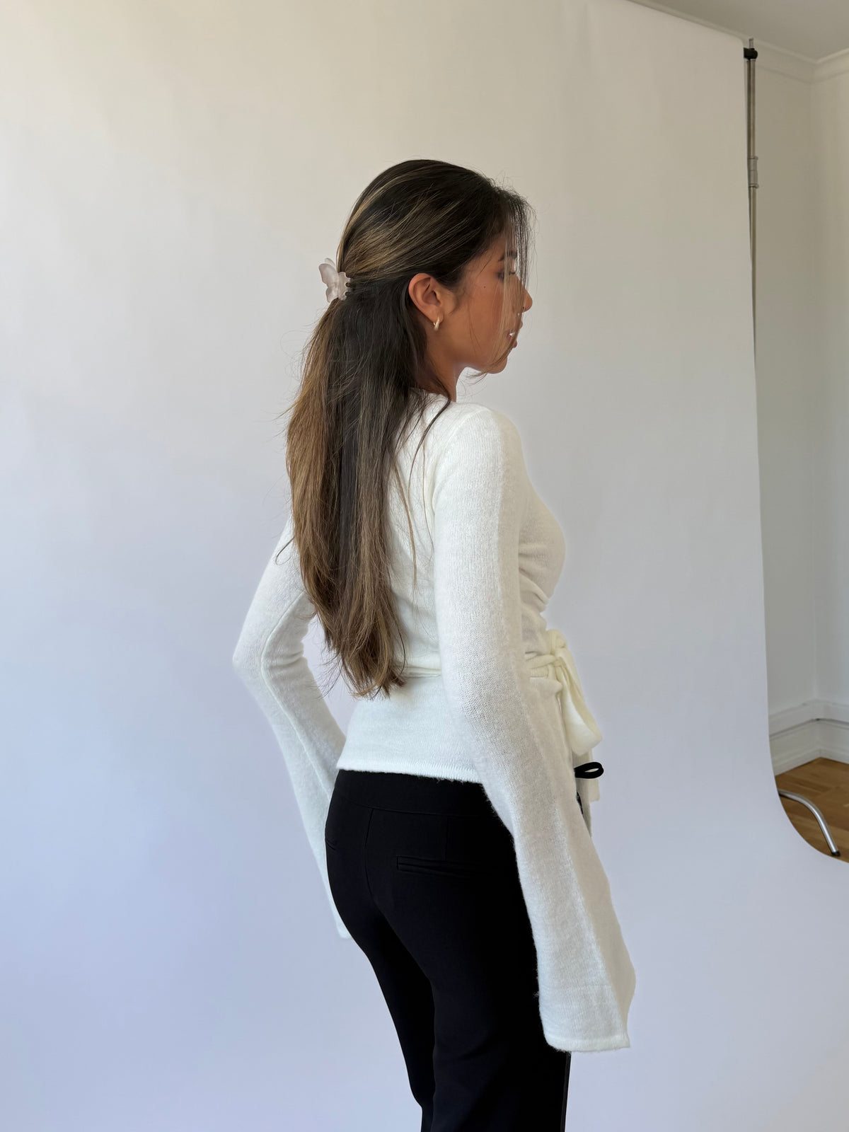 Wool Crochet Ballerina Cardigan – Hvit