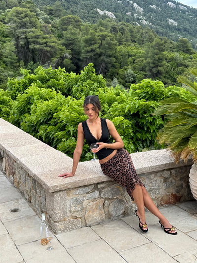 Melia mesh skirt - leo