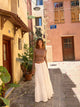 Cotton Tie skirt - hvit